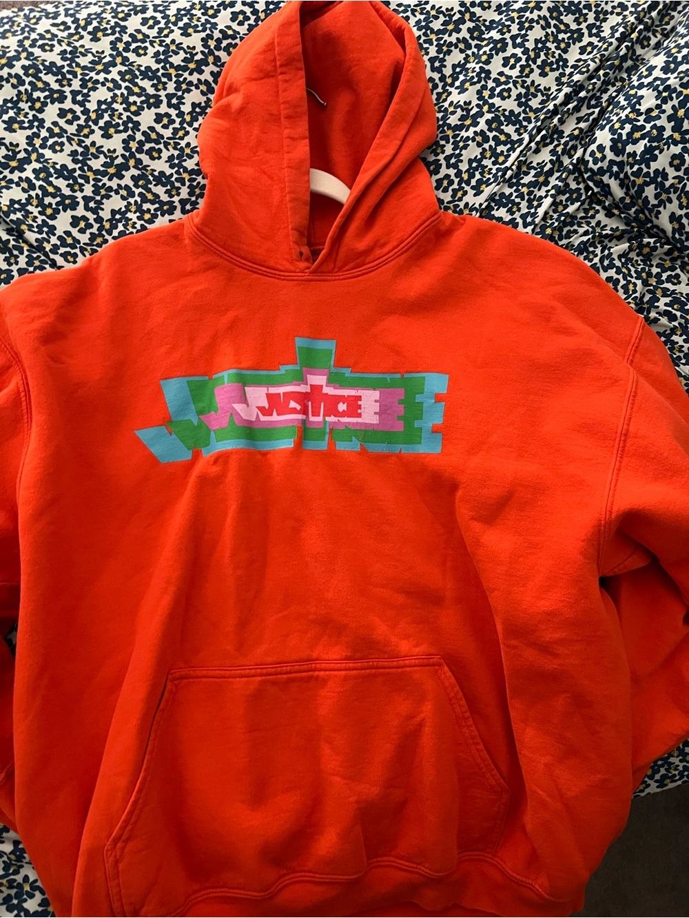 Justin Bieber Orange Hoodie from Justice Tour